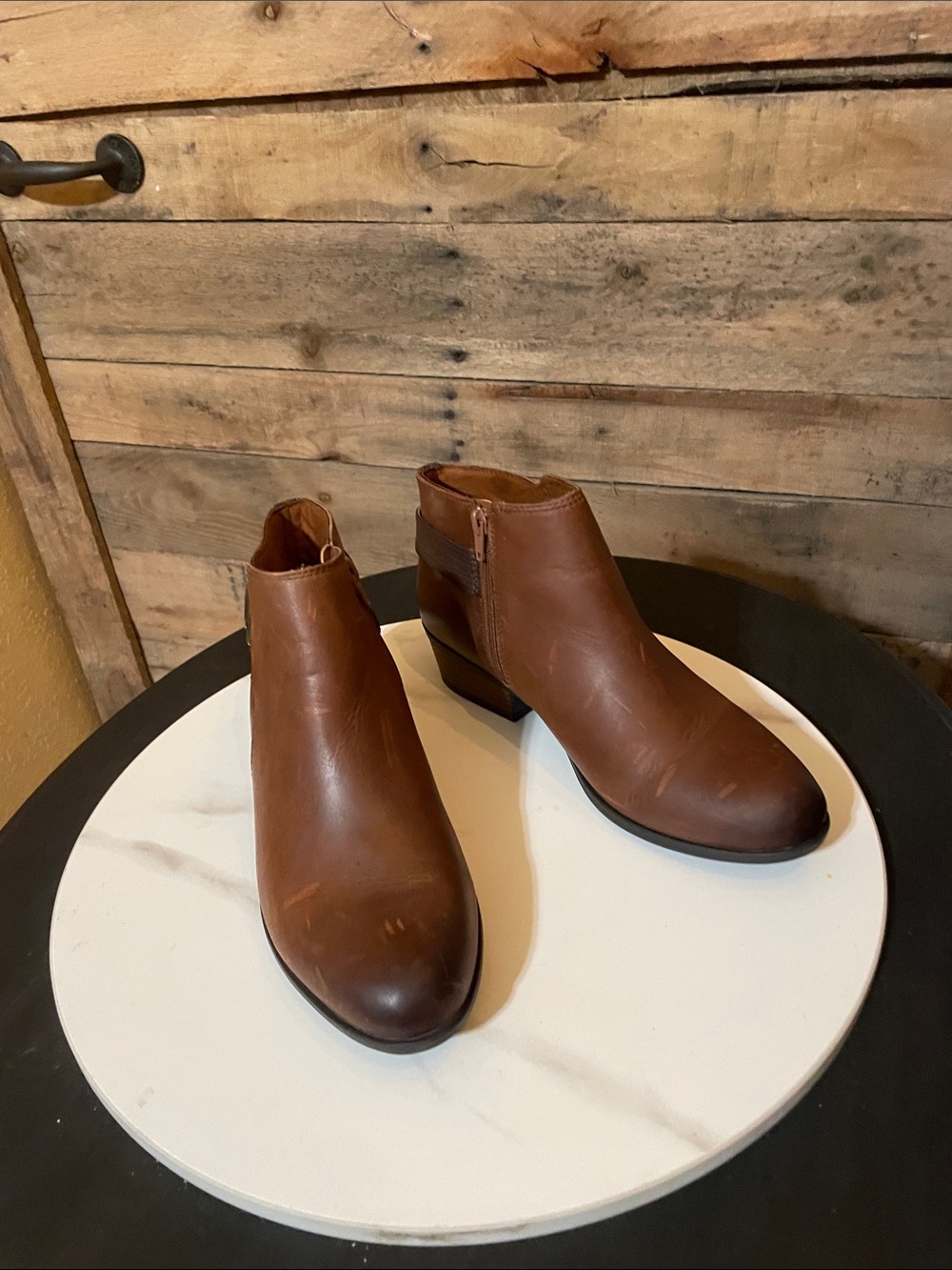 Clarks Brown Addiy Kara Leather Boot